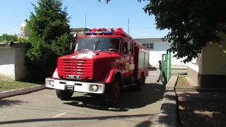 Firetruck ЗИЛ 432921 with lights and siren+Returning to FD