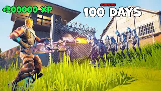 SURVIVING 100 DAYS  in FORTNITE PRISON