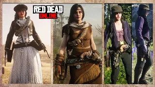 11 Beautiful Female Outfits in Red Dead Online | Annesburg Caps and Combat Dresses