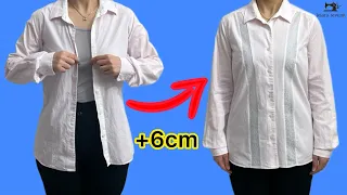 How to upsize a blouse or shirt to fit you perfectly/sewing tips and tricks