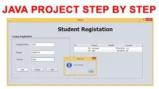 Java Simple Project step by step using mysql database