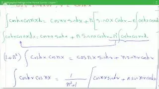 Fourier Expansion of coshx