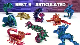 9 BEST Articulated Animals printed on Ender 3 S1 Pro