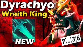 Дурачье на Врейз Кинге, С Новой Пассивкой! - Dyrachyo Wraith KIng 7.36 DOTA 2