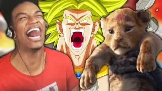 ETIKA REACTS TO MOVIE TRAILERS #2 (DBS BROLY  & LION KING)