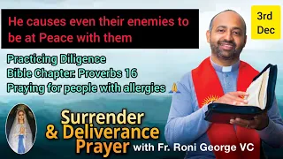 Daily Surrender Deliverance Prayer BOOK OF PROVERBS 16 - GOD GIVES PEACE MEDITATION 3 December 2022