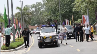 Gurmeet Ram Rahim  Grand Entry at Jattu Engineer Premiere