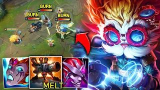 DOUBLE BURN HEIMERDINGER MELTS YOUR HEALTH AWAY (TURRETS ARE CRACKED)