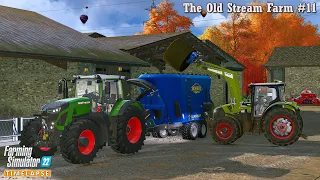 Animal Care. Plowing & Removing Stones. Harvesting Corn🔸The Old Stream Farm #11🔸Farming Simulator 22