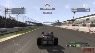 F1 2011 PC Gameplay HD | Using DRS (Drag Reduction System)