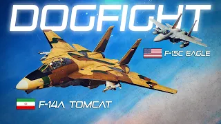 Iranian F-14 Tomcat Vs American F-15C Eagle Dogfight | Digital Combat Simulator | DCS |