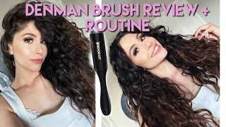 Drug Store Curly Hair Routine Using Denman Brush | 2b/2c/3a Curls