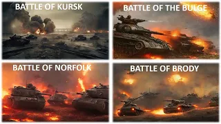 10 Largest and Greatest TANK BATTLES in History