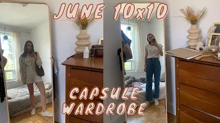 June 10x10 Capsule Wardrobe | What I wear in a week