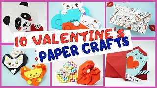 10 cool DIY for Valentine's Day 10 Поделок на День Святого Валентина | Valentine's Day Paper Crafts