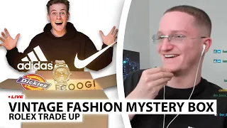 Justin reagiert auf "DAVE durch VINTAGE FASHION zu ROLEX!" ⌚🤑 | Live - Reaktion