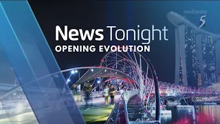 Mediacorp "News Tonight" opening evolution