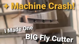 Awesome Fly Cutter 3 inch! Made. Destroyed A Face Mill Harrison Milling Machine Setup #Shopmadetools