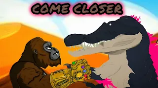 Godzilla x Kong Egypt Fight (Meme)