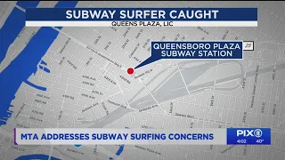 Teen caught trying to subway surf in Queens