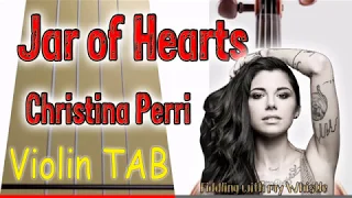 Jar of Hearts - Christina Perri - Violin - Play Along Tab Tutorial