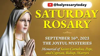 SATURDAY HOLY ROSARY 💛 SEPTEMBER 16 2023 💛 JOYFUL MYSTERIES OF THE ROSARY [VIRTUAL] #holyrosarytoday