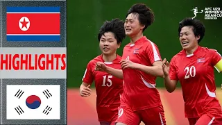 North Korea vs South Korea Highlights | AFC U20 Women's Asian Cup 2024 | 3.13.2024