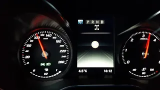 Mercedes Benz Pick-Up X350D acceleration 0 - 160 km/h