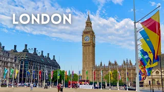 LONDON HEATWAVE WALK 🥵 VICTORIA Station, Victoria Street to 🔔 BIG BEN | Walking tour [4K]