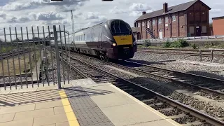 Train at Derby.Meridian to Sheffield.