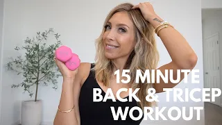 TRICEP & BACK ARM WORKOUT- 15 Minutes