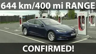 Tesla Model S LR Raven range test