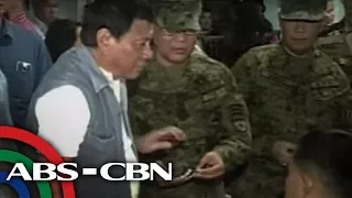 Bandila: Duterte, binisita ang mga sugatang sundalong lumaban sa Marawi