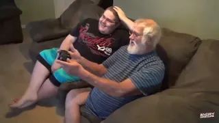 Grandpa addicted to GTA V (REVERSED)