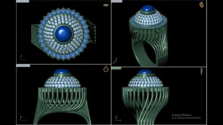 #howtomake #cabochongemstone #ring  #diamond_Ring#Matrix_Designe#jewelry#CAD#Modeling Tutorial#100