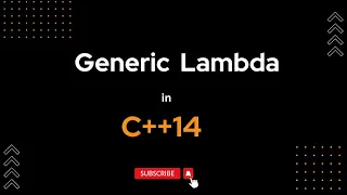 Generic Lambdas in C++14