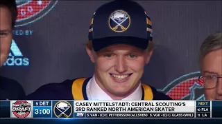 Sabres select Mittelstadt with No.8 pick