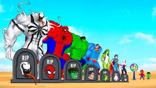 Rescue HULK Family & SPIDERMAN, SUPERMAN vs ANTI-VENOM : Who Is The King Of Super Heroes? - FUNNY