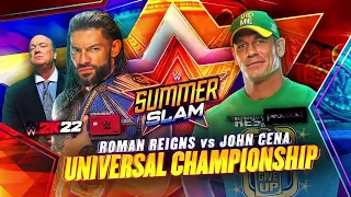 Roman Reigns vs. John Cena Universal Title Full Match - WWE SummerSlam 2021