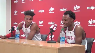 Trayce Jackson-Davis and Tamar Bates - IU basketball media day 2021