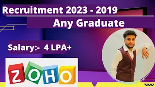 Zoho Mass Hiring For 2023 2022 - 2019 Batch | Zoho Recruitment 2023 | Zoho Off Campus Drive