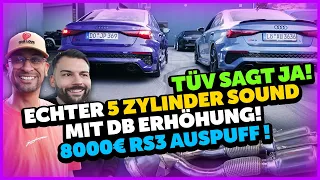 JP Performance - Echter 5 Zylinder Sound trotz OPF mit DB Erhöhung! | 8000€ RS3 Auspuff!