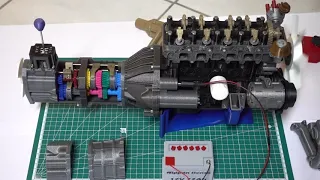 3D Printed Toyota 22RE and 5 Speed Gearbox