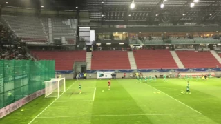 Ultras Rapid Wien - Mannschaftsempfang Cup Finale 2017 - mega Stimmung