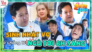 Dàn cast 2 NGÀY 1 ĐÊM cảm lạnh với chuyện "vợ chồng" nhà Trường Giang, Nhã Phương bồng con về nhà mẹ