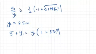 Hydraulic Jump Example | Fluid Mechanics