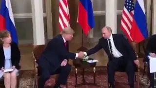 Рукопожатие Путина и Трампа 16 07 2018