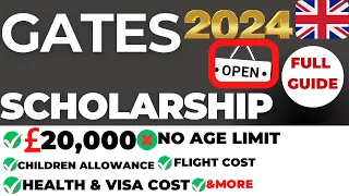 APPLY NOW!!! FULLY FUNDED GATES CAMBRIDGE SCHOLARSHIPS 2024| STUDY IN UK FOR FREE