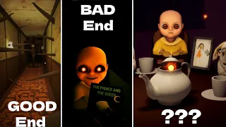 ALL ENDINGS IN The Baby In Yellow😱😂😲