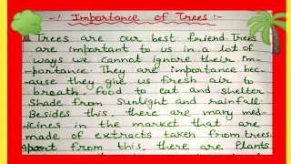 Essay an importance of trees for students|Benefits of trees essay|Importance of trees